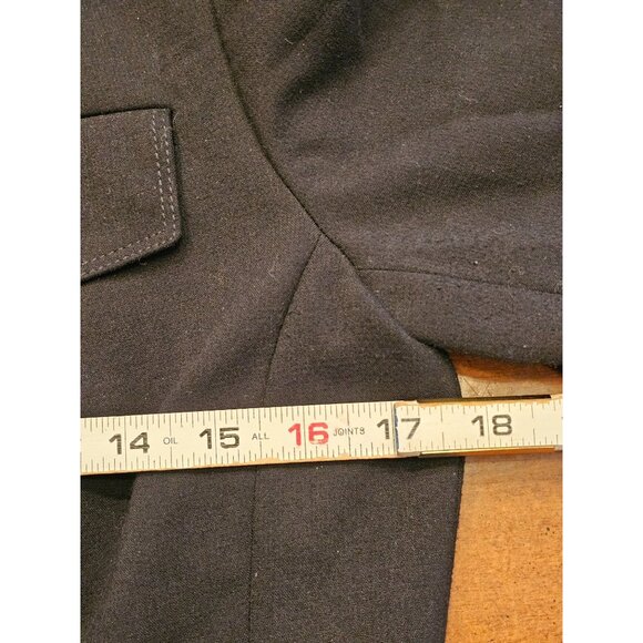Ann‎ Taylor military jacket size 8 button close black - Picture 4 of 11